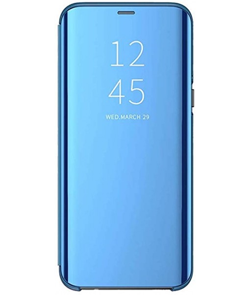 Husa Samsung Galaxy A72 / A72 5 G, Clear View Mirror ALBASTRU